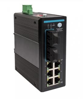 IS1000-1208 Series Rugged IP40 Unmanaged Industrial Ethernet Switch 6 port+2 Optical Port