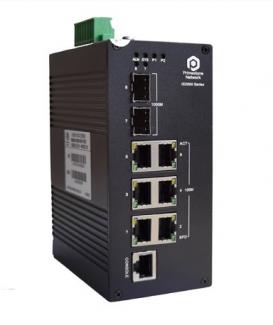 IS2000-2208-2GF-2DC IP40 DIN-Rail Managed Industrial Ethernet Switch 8 port 