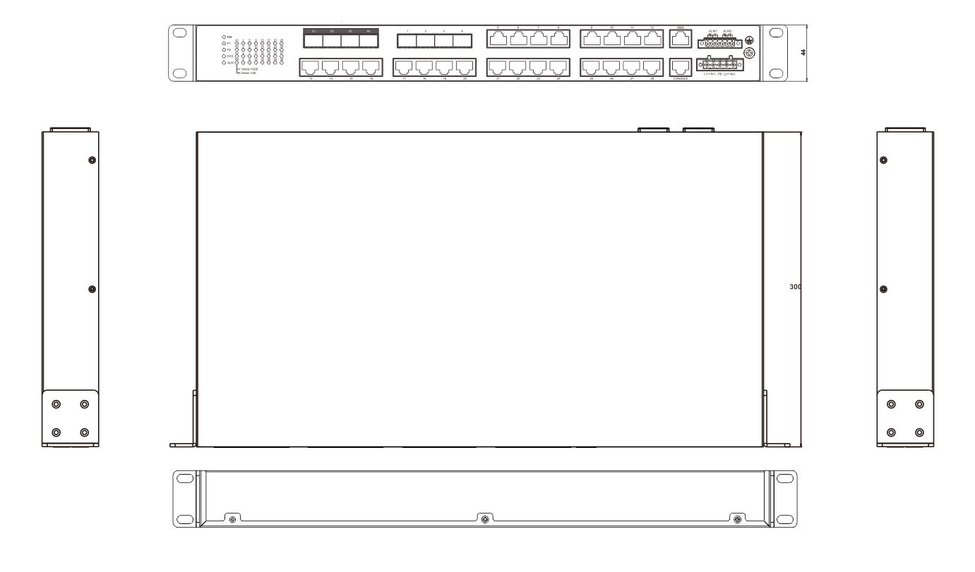 IS6000-6532 Series 3 Layer Switch Industrial Ethernet Managed 10 Gigabit Switch