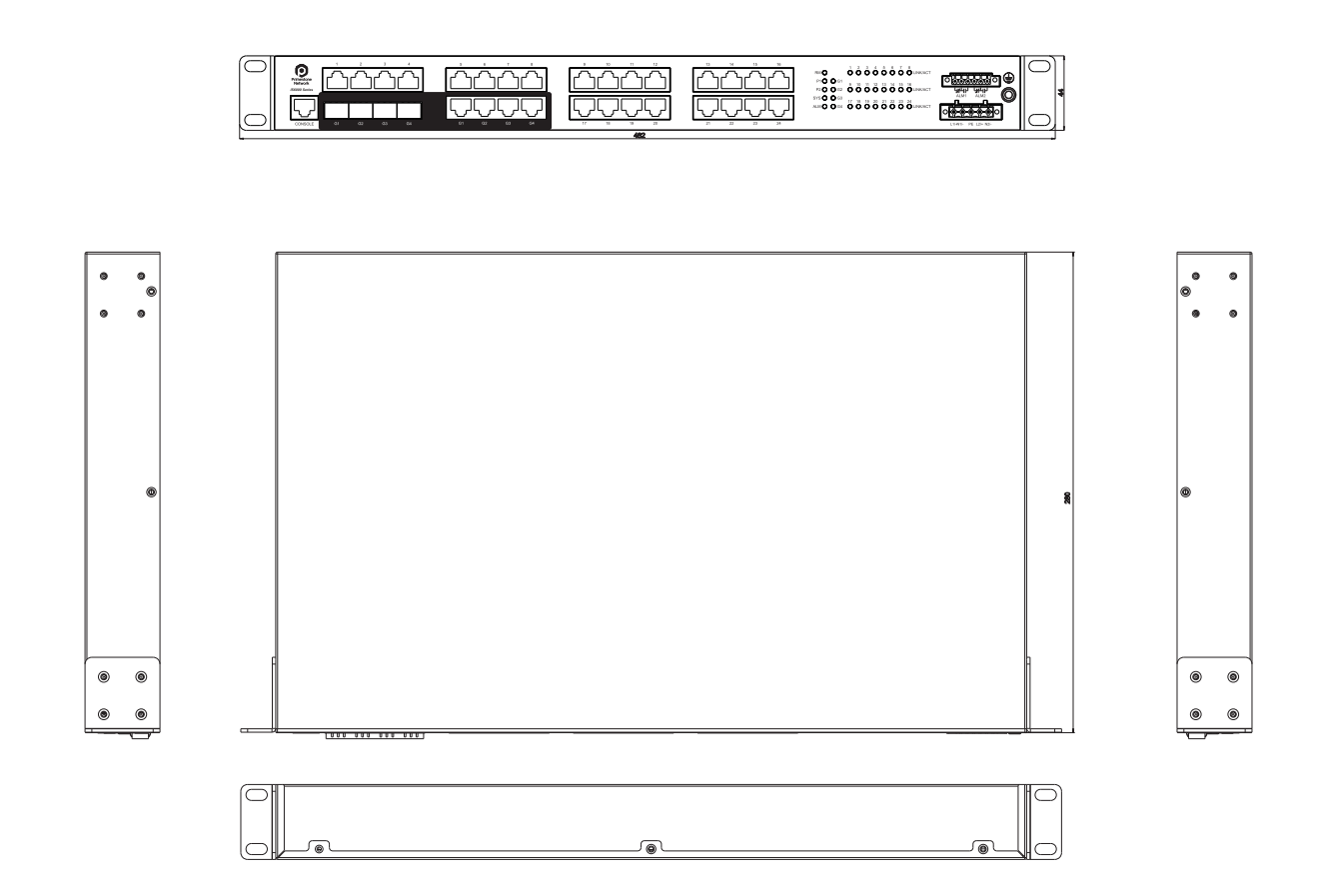 IS6000-6028 Series Managed Industrial Ethernet Switch Gigabit Switch