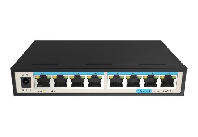HS3000-3008P Layer 2 Managed Industrial Switch POE Switch